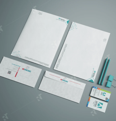 طراحی ست اداری برای شرکت افرا